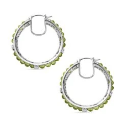 Peridot Ohrringe Reines Messing Platiniert Ca. 18.90 Ct -Schmuck Shoplc 7437061 3