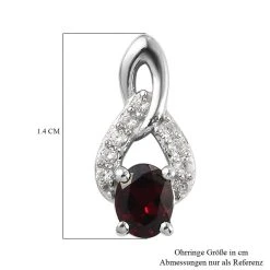 Anthill Granat Und Zirkon Ohrringe 925 Silber Platiniert Ca. 1,06 Ct -Schmuck Shoplc 7440911 5