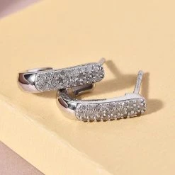 Diamant Ohrringe 925 Silber Platiniert Ca. 0,25 Ct -Schmuck Shoplc 7442506 1