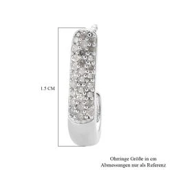 Diamant Ohrringe 925 Silber Platiniert Ca. 0,25 Ct -Schmuck Shoplc 7442506 4