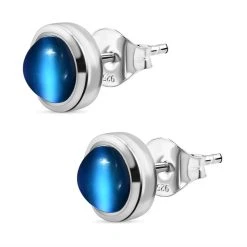 Aurora Mondstein Ohrringe 925 Silber Platiniert Ca. 3.02 Ct -Schmuck Shoplc 7479695 3