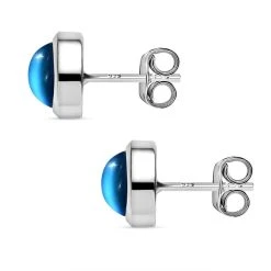 Aurora Mondstein Ohrringe 925 Silber Platiniert Ca. 3.02 Ct -Schmuck Shoplc 7479695 4