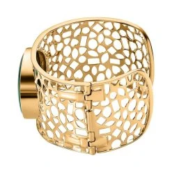 Grüner Onyx Armreif, Ca. 19 Cm, Vergoldet, Ca. 66.06 Ct -Schmuck Shoplc 7480652 3