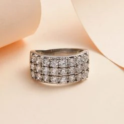 Feinster Zirkonia Ring, Edelstahl, (Größe 17.00), Ca. 3.48 Ct -Schmuck Shoplc 7486749 1