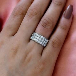 Feinster Zirkonia Ring, Edelstahl, (Größe 17.00), Ca. 3.48 Ct -Schmuck Shoplc 7486749 2