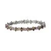 Natürlicher Mehrfarbiger Turmalin Armband Ca. 20 Cm 925 Silber Platiniert Ca. 8.84 Ct -Schmuck Shoplc 7487088