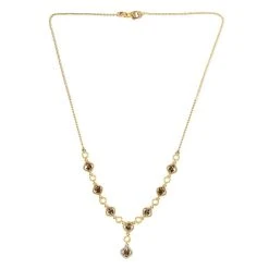 AA Natürlicher Goldener Tansanit, Weißer Zirkon Halskette Ca. 45 Cm 925 Silber Gelbgold Vermeil Ca. 2.75 Ct 12 AA Natürlicher Goldener Tansanit, Weißer Zirkon Halskette Ca. 45 Cm 925 Silber Gelbgold Vermeil Ca. 2.75 Ct -Schmuck Shoplc 7487235 4