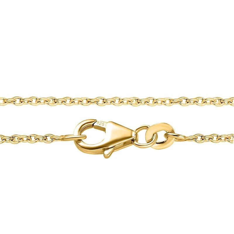 Weiße Barockperle, Weißer Zirkon Halskette, Ca. 45 Cm 925 Silber Gelbgold Vermeil Ca. 0.20 Ct 7 Weiße Barockperle, Weißer Zirkon Halskette, Ca. 45 Cm 925 Silber Gelbgold Vermeil Ca. 0.20 Ct – Bild 5