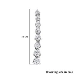 Moissanit Ohrringe 925 Silber Platiniert Ca. 2.36 Ct -Schmuck Shoplc 7489067 4