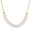 AAA Weiße Süßwasser Perle Halskette, (7-9mm), Ca. 45 Cm 925 Silber Vergoldet -Schmuck Shoplc 7490109