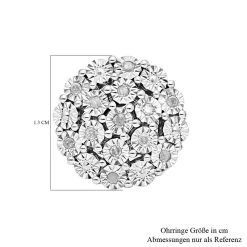 Weiße Diamant Ohrringe, 925 Silber Platiniert, Ca. 0.15 Ct -Schmuck Shoplc 7490444 4