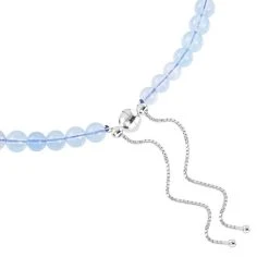 Aquamarin Halskette Ca. 45 Cm 925 Silber Rhodiniert Ca. 244.00 Ct -Schmuck Shoplc 7506300 3