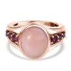 Natürlicher Peruanischer Rosa-Opal, Rhodolith Granat Ring, 925 Silber Rosévergoldet (Größe 19.00) Ca. 4.71 Ct 2 Natürlicher Peruanischer Rosa-Opal, Rhodolith Granat Ring, 925 Silber Rosévergoldet (Größe 19.00) Ca. 4.71 Ct -Schmuck Shoplc 7508074