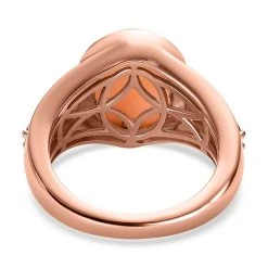 Natürlicher Peruanischer Rosa-Opal, Rhodolith Granat Ring, 925 Silber Rosévergoldet (Größe 19.00) Ca. 4.71 Ct -Schmuck Shoplc 7508074 5