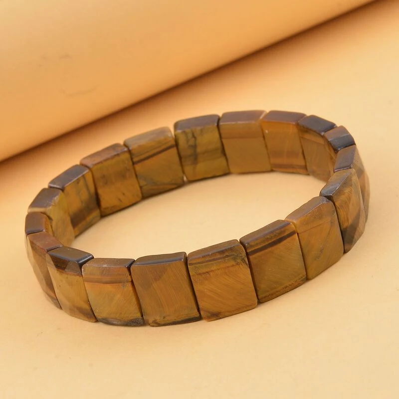 Gelbes Tigerauge Armband, 18 Cm, Ca. 138.40 Ct 4 Gelbes Tigerauge Armband, 18 Cm, Ca. 138.40 Ct – Bild 2