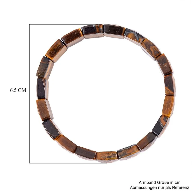 Gelbes Tigerauge Armband, 18 Cm, Ca. 138.40 Ct 5 Gelbes Tigerauge Armband, 18 Cm, Ca. 138.40 Ct – Bild 3