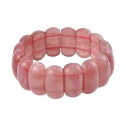 Erdbeer Quarz Armband, 18 Cm,ca. 371.00 Ct