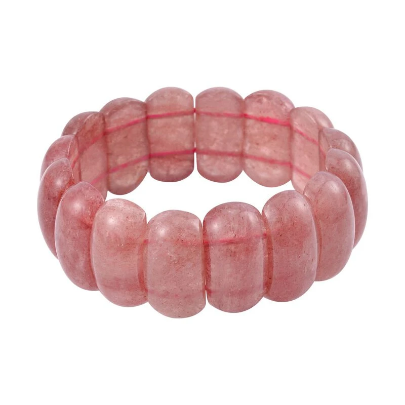 Erdbeer Quarz Armband, 18 Cm,ca. 371.00 Ct 3 Erdbeer Quarz Armband, 18 Cm,ca. 371.00 Ct