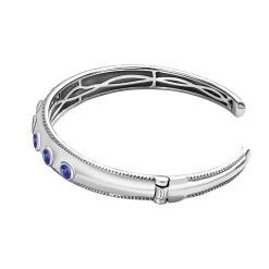 Tansanit Armreif Ca. 19 Cm 925 Silber Platiniert Ca. 2.36 Ct -Schmuck Shoplc 7510052 3