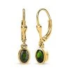Natürlicher Chromdiopsid Ohrringe, 925 Silber Vergoldet, Ca. 1.00 Ct -Schmuck Shoplc 7516680