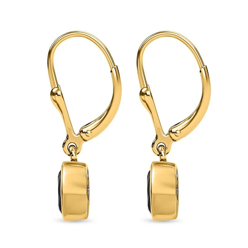 Natürlicher Chromdiopsid Ohrringe, 925 Silber Vergoldet, Ca. 1.00 Ct 6 Natürlicher Chromdiopsid Ohrringe, 925 Silber Vergoldet, Ca. 1.00 Ct – Bild 4