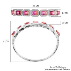 Sunset Triplette Quarz Armreif, Ca. 19 Cm, Edelstahl Ca. 13.07 Ct -Schmuck Shoplc 7517378 5