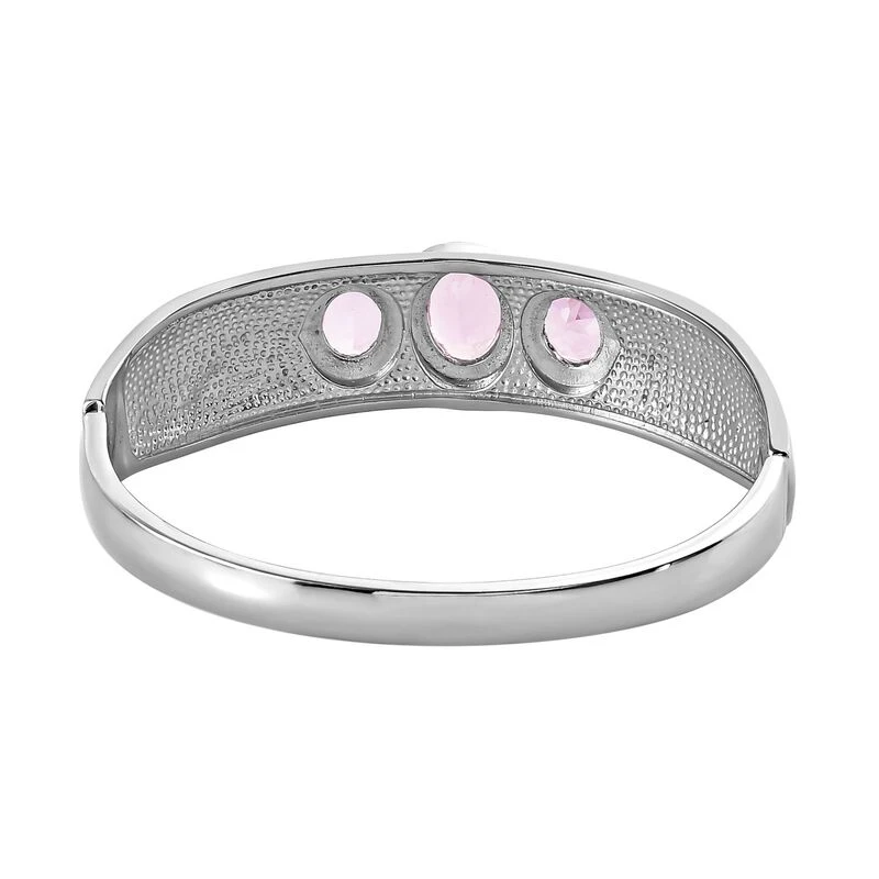 Rose De France Amethyst Armreif, Ca. 19 Cm, Edelstahl, Ca. 9.93 Ct 7 Rose De France Amethyst Armreif, Ca. 19 Cm, Edelstahl, Ca. 9.93 Ct – Bild 5