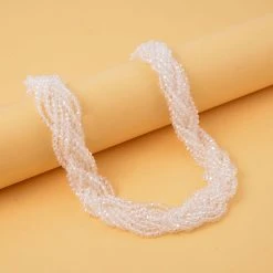 Weiße Facettierte Glaskugel Strang Halskette Ca. 45+5 Cm 8 Weiße Facettierte Glaskugel Strang Halskette Ca. 45+5 Cm -Schmuck Shoplc 7519278 1