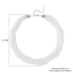 Weiße Facettierte Glaskugel Strang Halskette Ca. 45+5 Cm 11 Weiße Facettierte Glaskugel Strang Halskette Ca. 45+5 Cm -Schmuck Shoplc 7519278 4