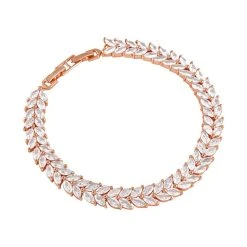 Weißer Zirkonia Armband Ca. 19 Cm Reines Messing Ca. 6.00 Ct -Schmuck Shoplc 7522700 2