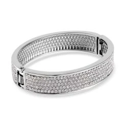 Weißer Kristall Armreif Ca. 19 Cm, Silberfarben 12 Weißer Kristall Armreif Ca. 19 Cm, Silberfarben -Schmuck Shoplc 7522940 4