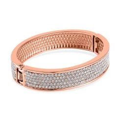 Weißer Kristall Armreif Ca. 19 Cm, Roséfarben -Schmuck Shoplc 7522942 4