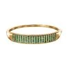 Kagem Sambischer Smaragd Armreif Ca. 19 Cm 925 Silber Gelbgold Vermeil Ca. 5.84 Ct -Schmuck Shoplc 7527397