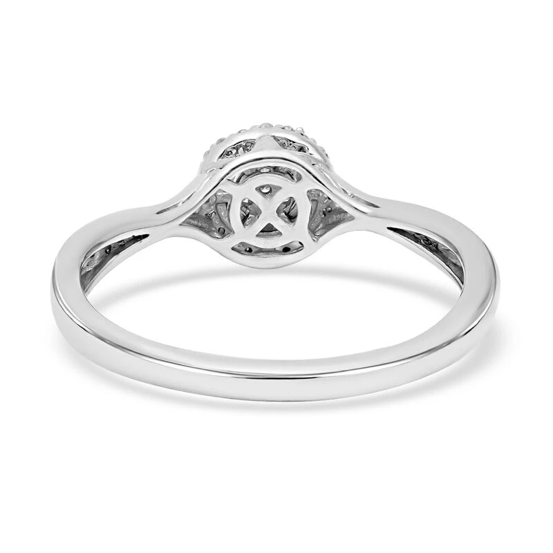 Weißer Diamant Ring, 925 Silber Platiniert, (Größe 18.00) Ca. 0.15 Ct 7 Weißer Diamant Ring, 925 Silber Platiniert, (Größe 18.00) Ca. 0.15 Ct – Bild 5