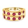 AA Afrikanischer Rubin (Fissure Gefüllt) Ring, 925 Silber Gelbgold Vermeil, (Größe 18.00) Ca. 1.63 Ct -Schmuck Shoplc 7533922