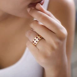 AA Afrikanischer Rubin (Fissure Gefüllt) Ring, 925 Silber Gelbgold Vermeil, (Größe 18.00) Ca. 1.63 Ct -Schmuck Shoplc 7533922 2