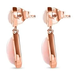 AA Rosa Opal Ohrringe 925 Silber Rosévergoldet Ca. 5.90 Ct -Schmuck Shoplc 7534439 3