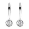 Weißer Diamant Ohrringe, 925 Silber Platiniert -Schmuck Shoplc 7536109
