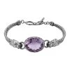 Royal Bali - Rose De France Amethyst Armband, Ca. 19 Cm, 925 Silber, Ca. 26.22 Ct -Schmuck Shoplc 7536594