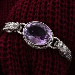 Royal Bali - Rose De France Amethyst Armband, Ca. 19 Cm, 925 Silber, Ca. 26.22 Ct -Schmuck Shoplc 7536594 1