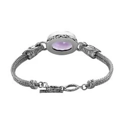 Royal Bali - Rose De France Amethyst Armband, Ca. 19 Cm, 925 Silber, Ca. 26.22 Ct -Schmuck Shoplc 7536594 3