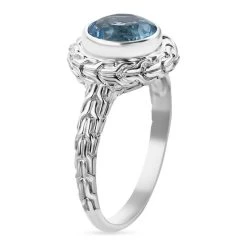 Royal Bali - Himmelblauer Topas Ring, 925 Silber (Größe 21.00) Ca. 3.54 Ct 10 Royal Bali - Himmelblauer Topas Ring, 925 Silber (Größe 21.00) Ca. 3.54 Ct -Schmuck Shoplc 7536853 2