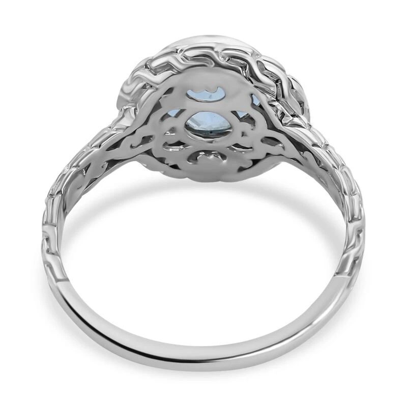 Royal Bali - Himmelblauer Topas Ring, 925 Silber (Größe 21.00) Ca. 3.54 Ct 7 Royal Bali - Himmelblauer Topas Ring, 925 Silber (Größe 21.00) Ca. 3.54 Ct – Bild 5