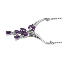 Afrikanischer Amethyst Halskette Ca. 45 Cm Edelstahl Ca. 3.62 Ct 12 Afrikanischer Amethyst Halskette Ca. 45 Cm Edelstahl Ca. 3.62 Ct -Schmuck Shoplc 7536865 3