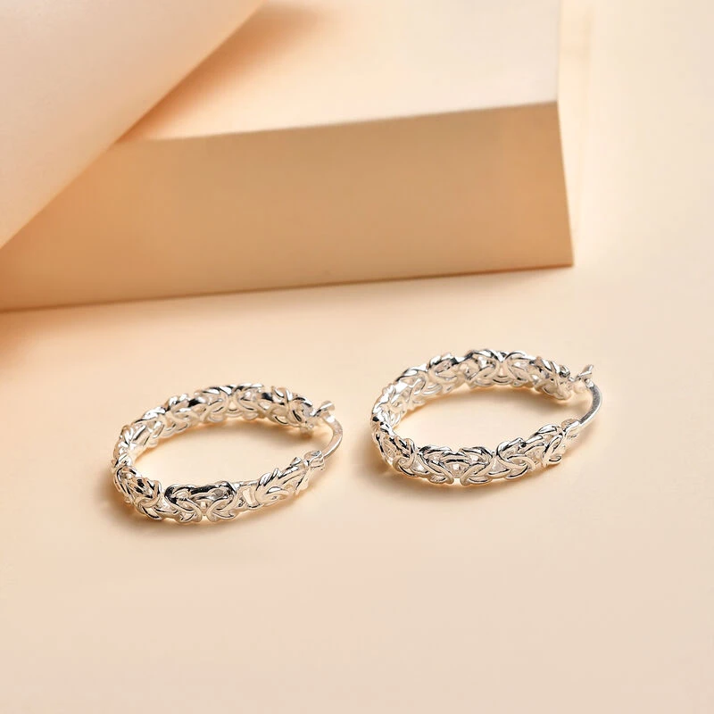 Royal Bali - 925 Silber Ohrringe Ca. 6,00g 4 Royal Bali - 925 Silber Ohrringe Ca. 6,00g – Bild 2