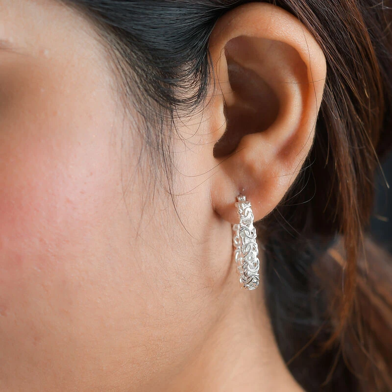 Royal Bali - 925 Silber Ohrringe Ca. 6,00g 5 Royal Bali - 925 Silber Ohrringe Ca. 6,00g – Bild 3