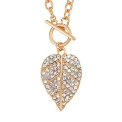 Weißer Kristall Halskette, Ca. 56 Cm,vergoldet