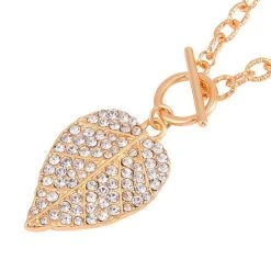 Weißer Kristall Halskette, Ca. 56 Cm,vergoldet -Schmuck Shoplc 7537326 2