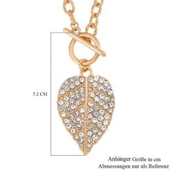 Weißer Kristall Halskette, Ca. 56 Cm,vergoldet -Schmuck Shoplc 7537326 4