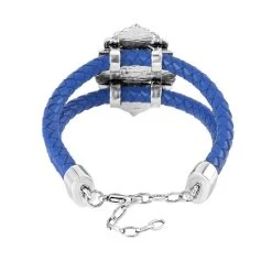Lapislazuli Leder Armband, Ca. 19 Cm, Antik-silber-Plattierung, Ca. 7.00 Ct -Schmuck Shoplc 7537627 3